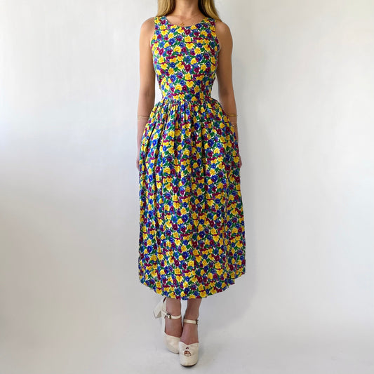 70’s Floral Sun Dress