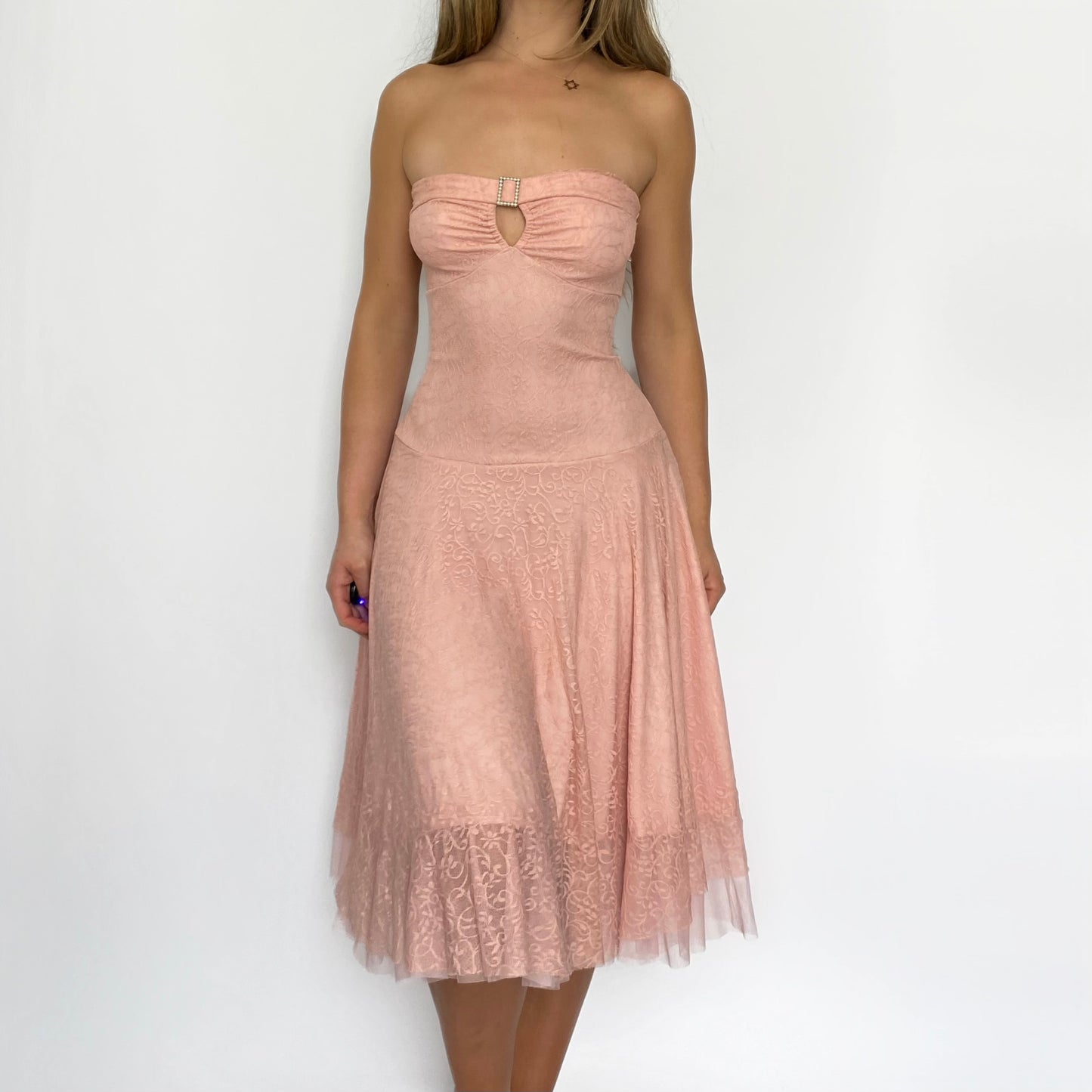 00s Rose Lace Dress
