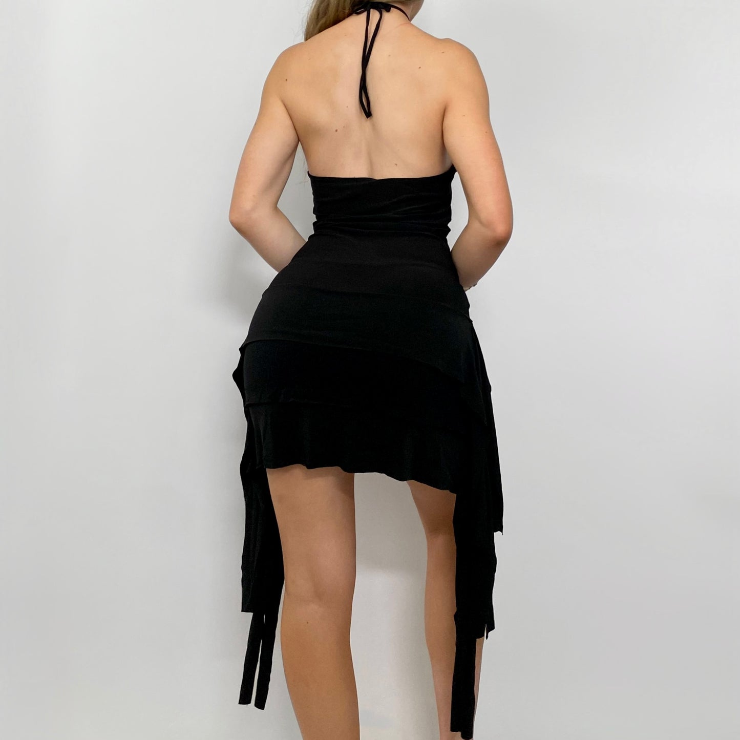 00s Layered Asymmetrical Dress