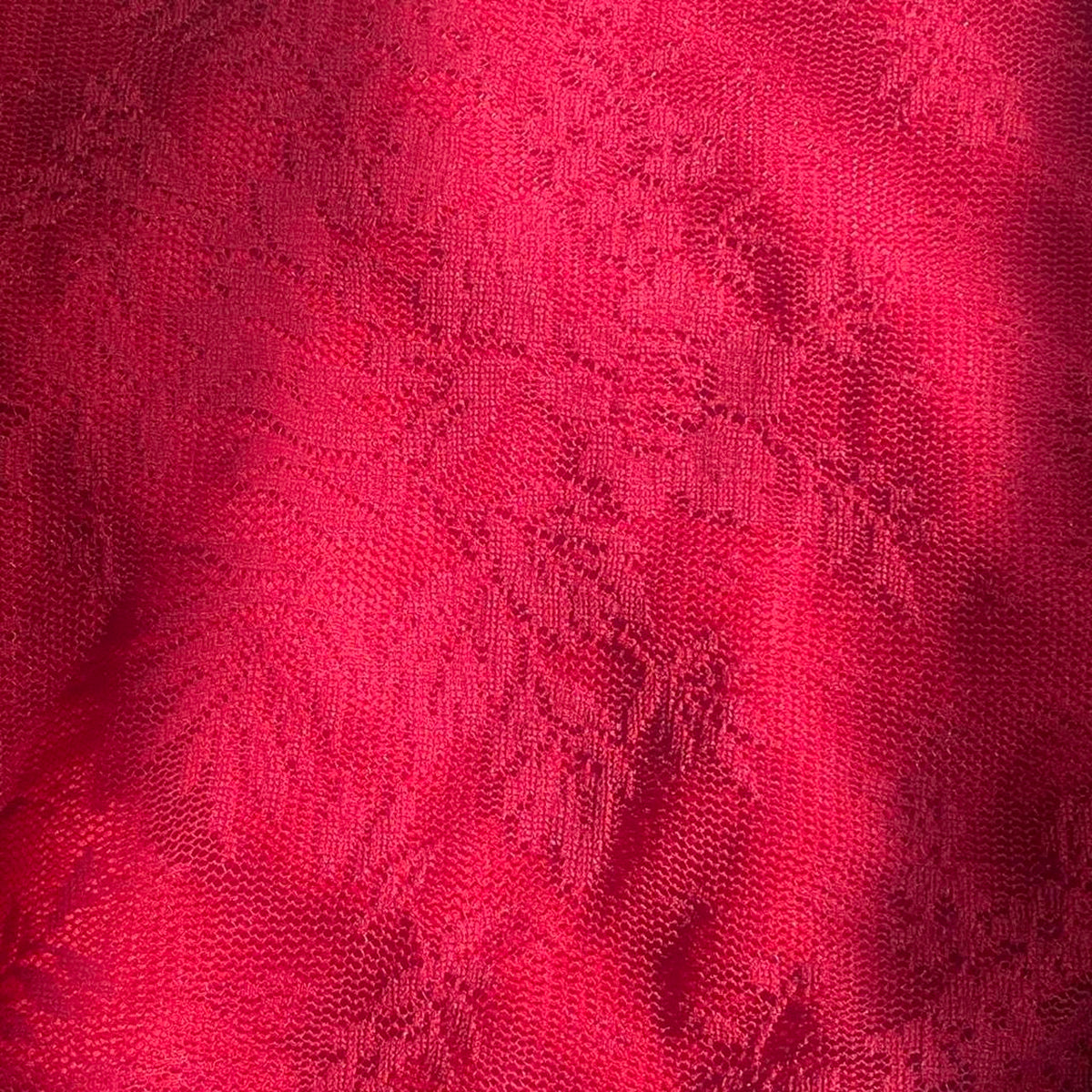 90’s Red Lace Midi Dress