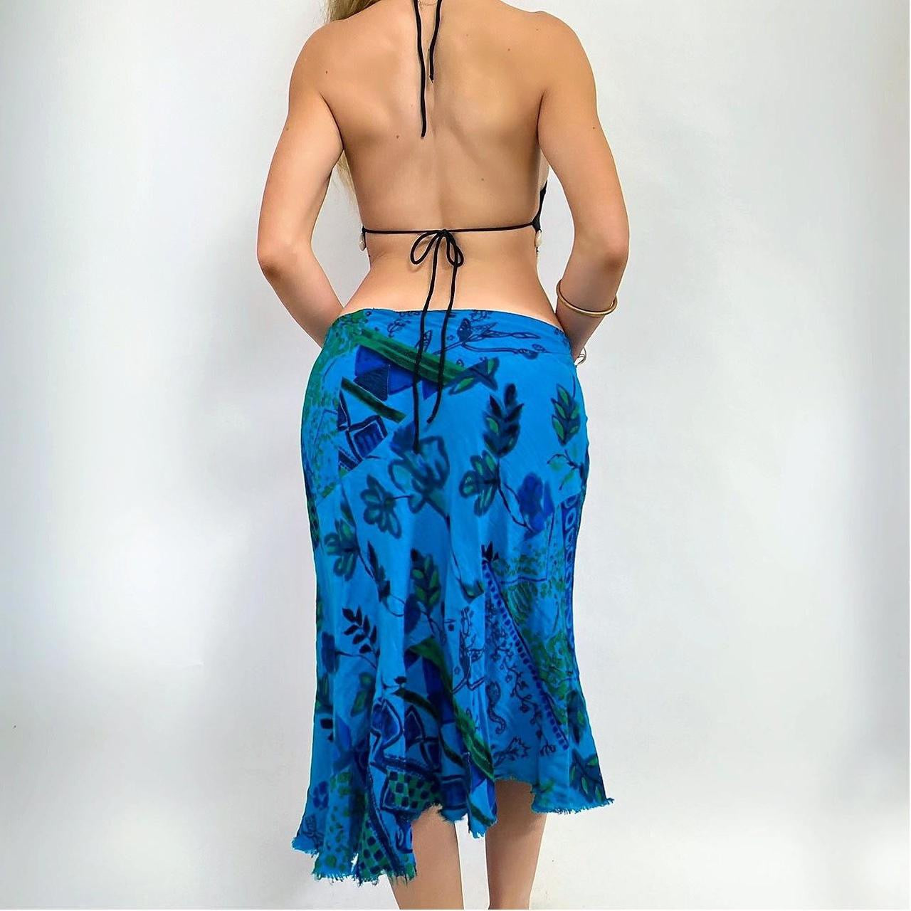 90’s Floral Midi Skirt