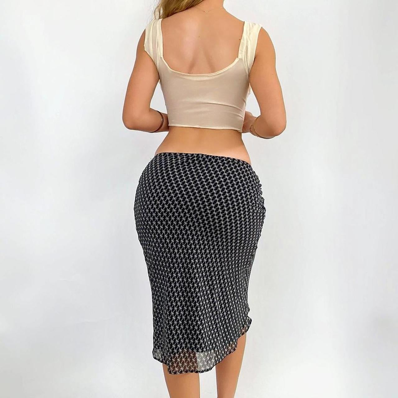 00s Mesh Midi Skirt