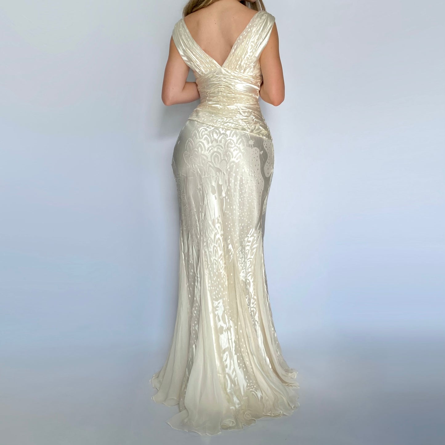 90’s Ivory Silk Gown