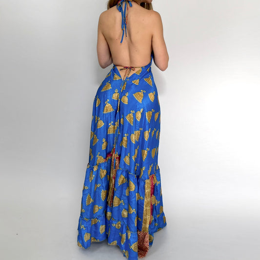 Blue Lotus Backless Maxi