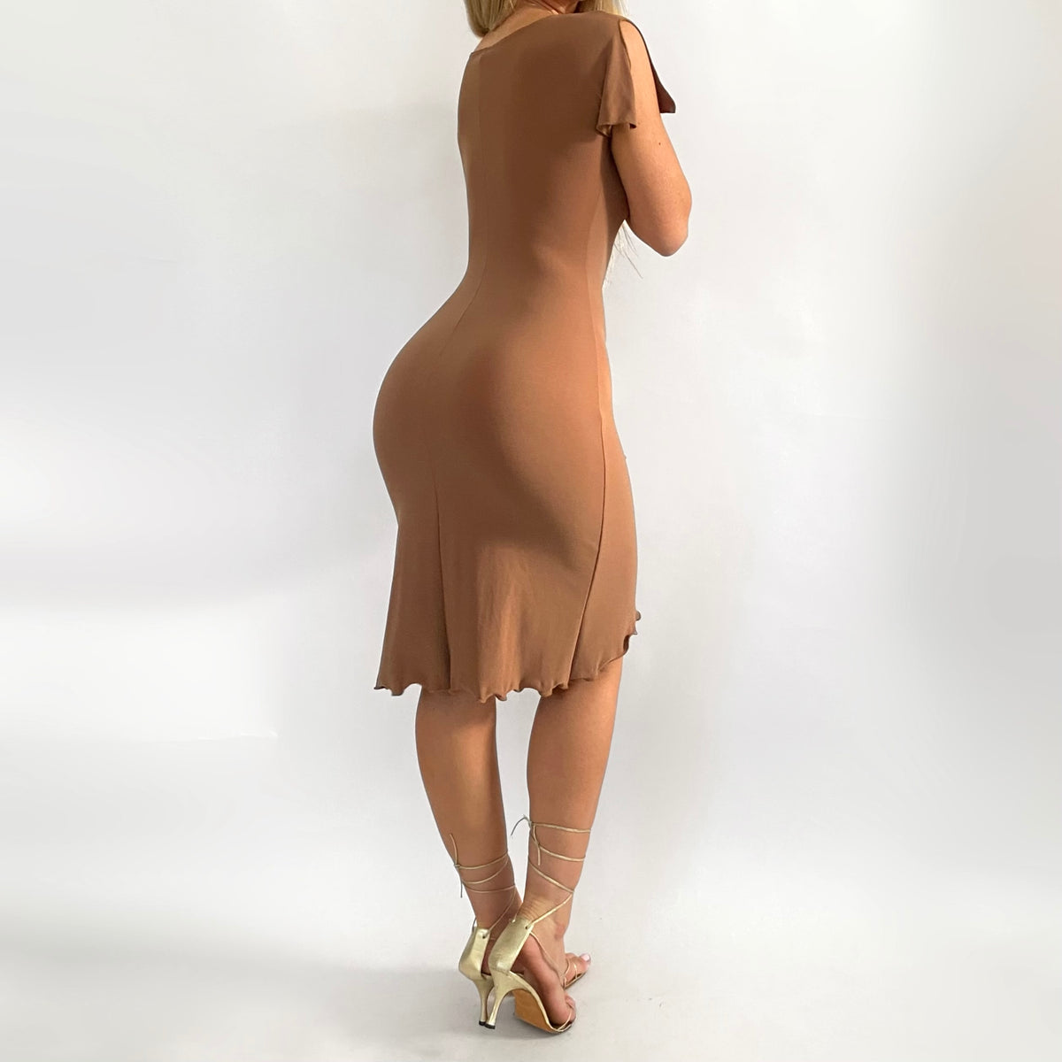 00s Slit Sleeve Dress