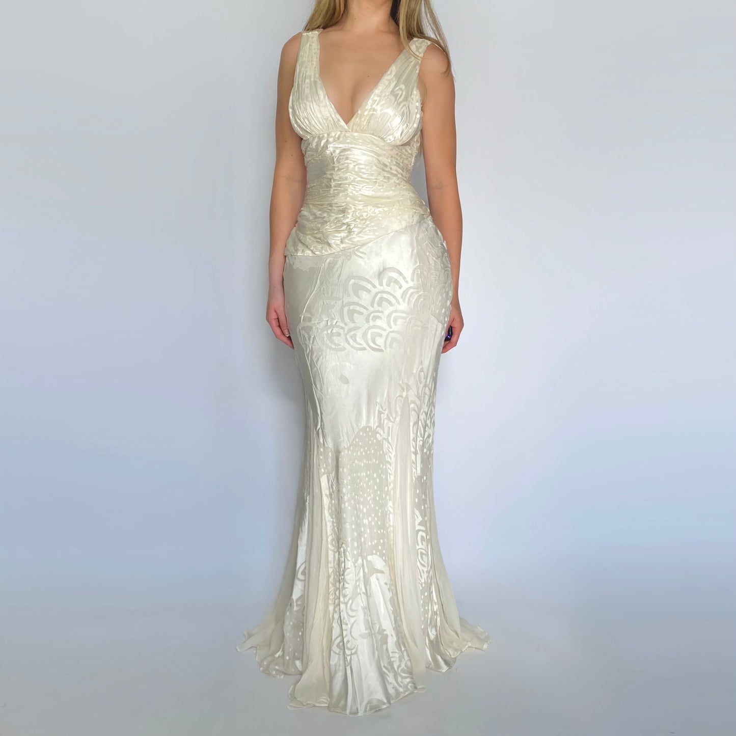 90’s Ivory Silk Gown