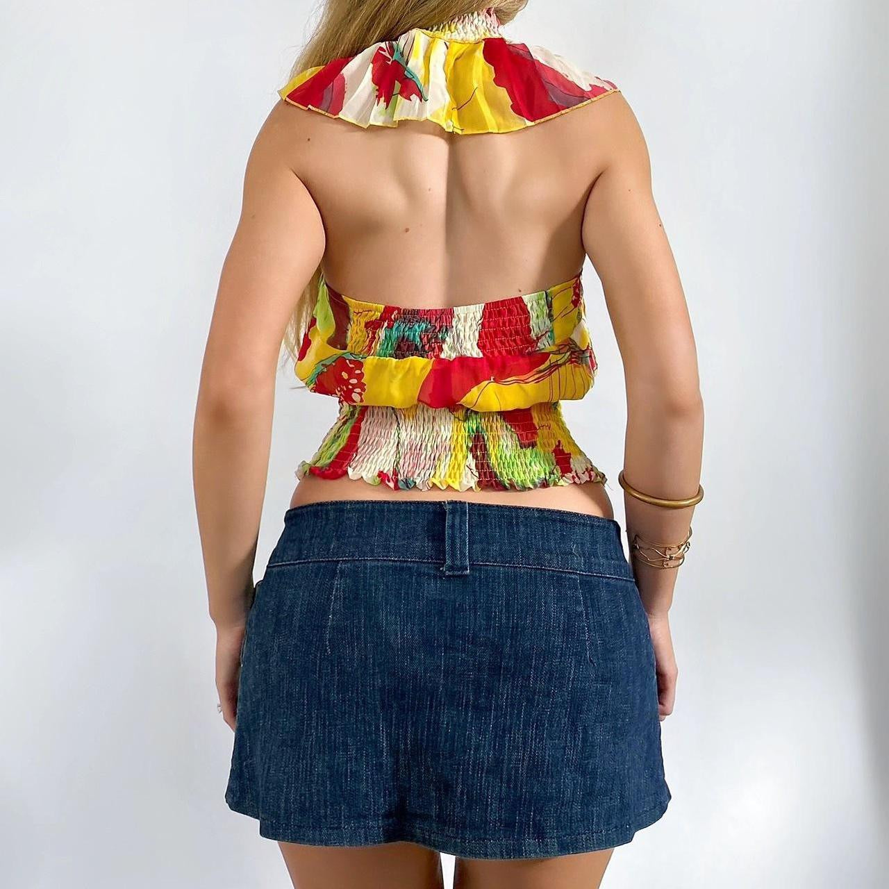 00s Layered Halter Button-up