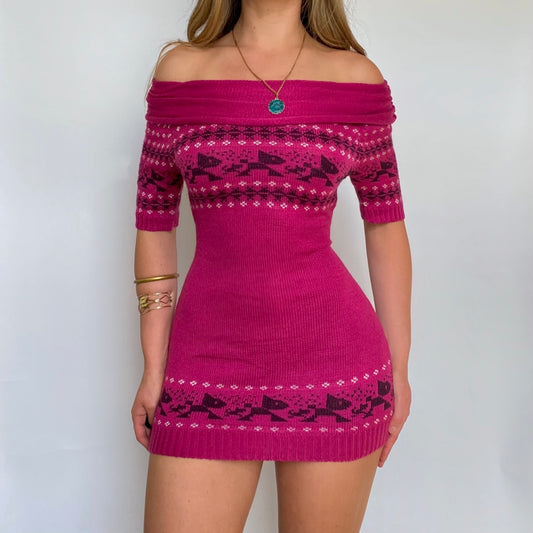 00s Mini Sweater Dress
