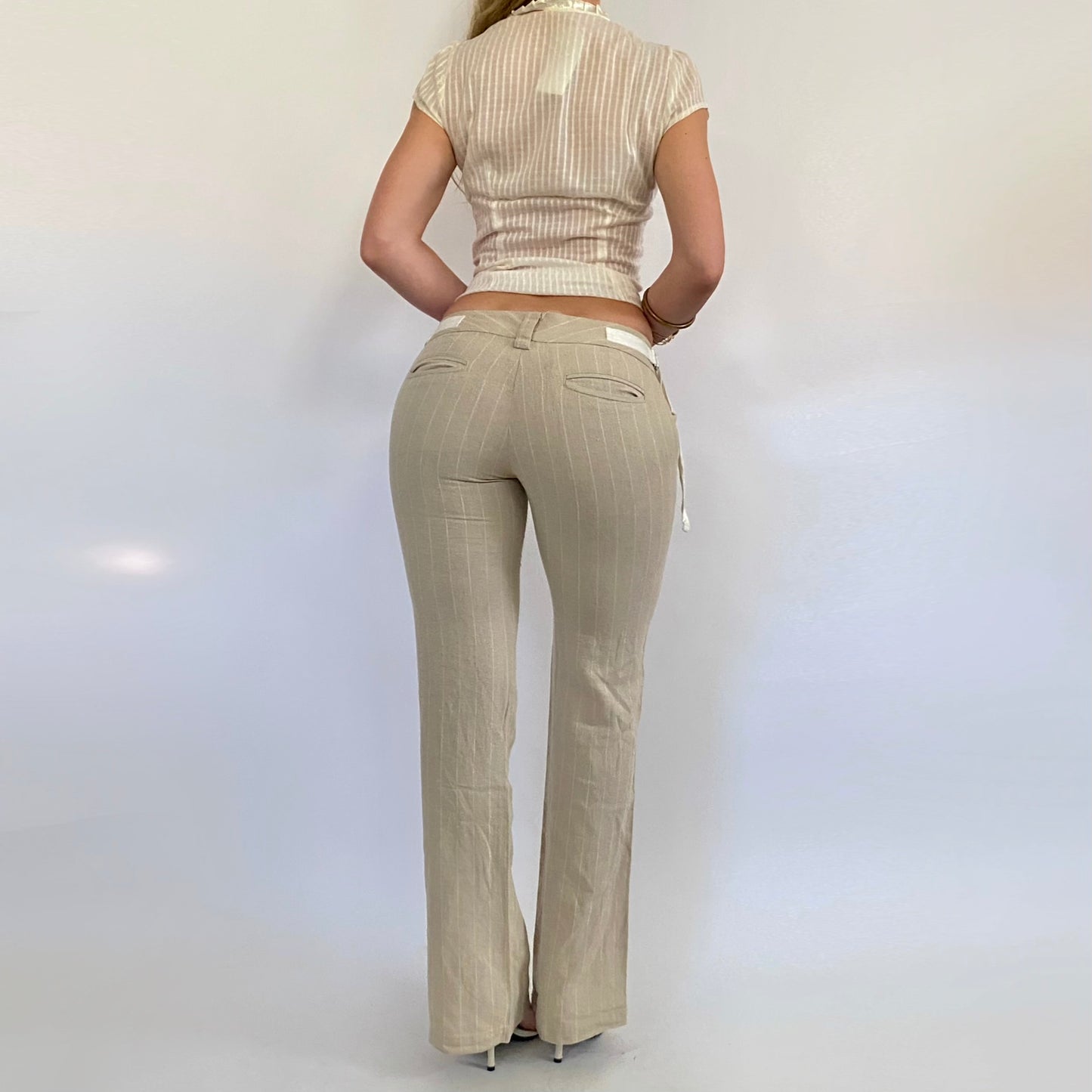00s Linen Pinstripe Pants