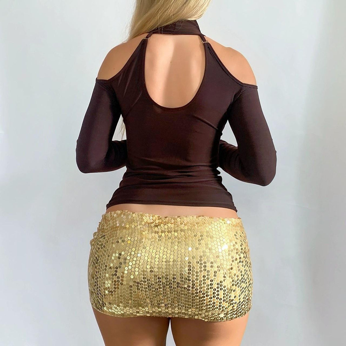 00s Cut-out Long sleeve Top