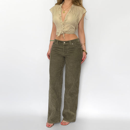 90’s Olive Corduroy Pants