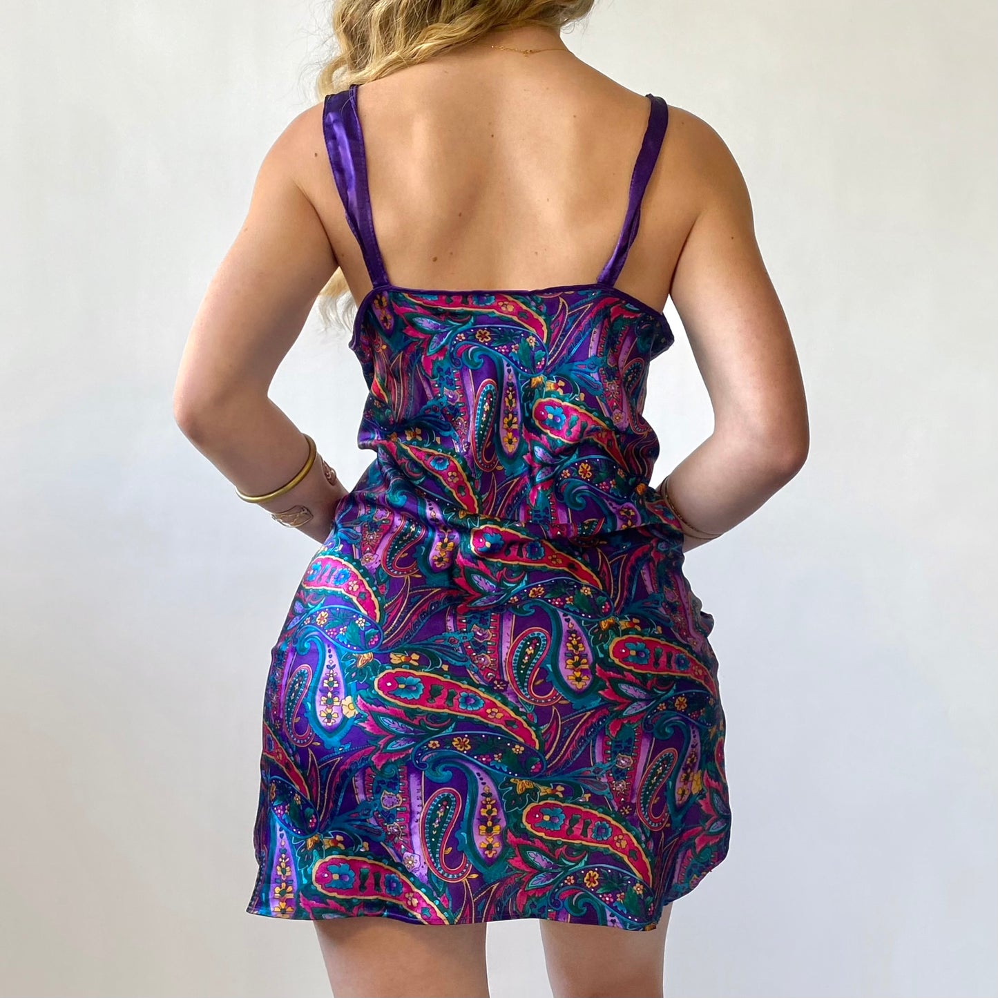 90’s Paisley Slip Dress