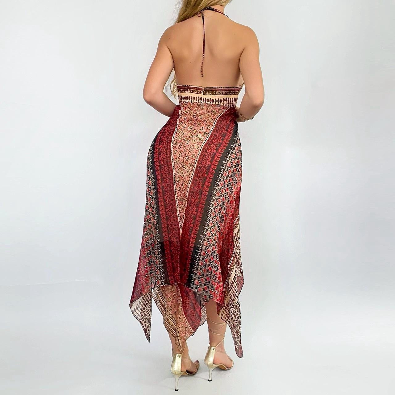90’s Silk Handkerchief Dress