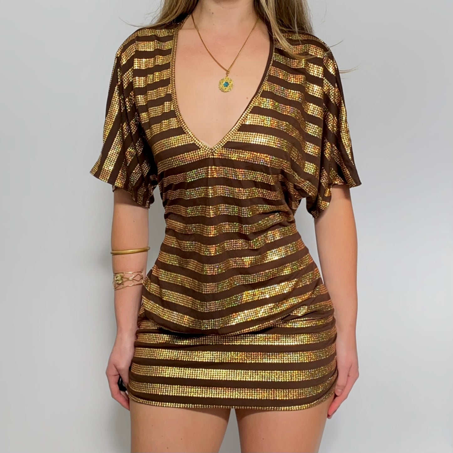 00s Striped Batwing Mini