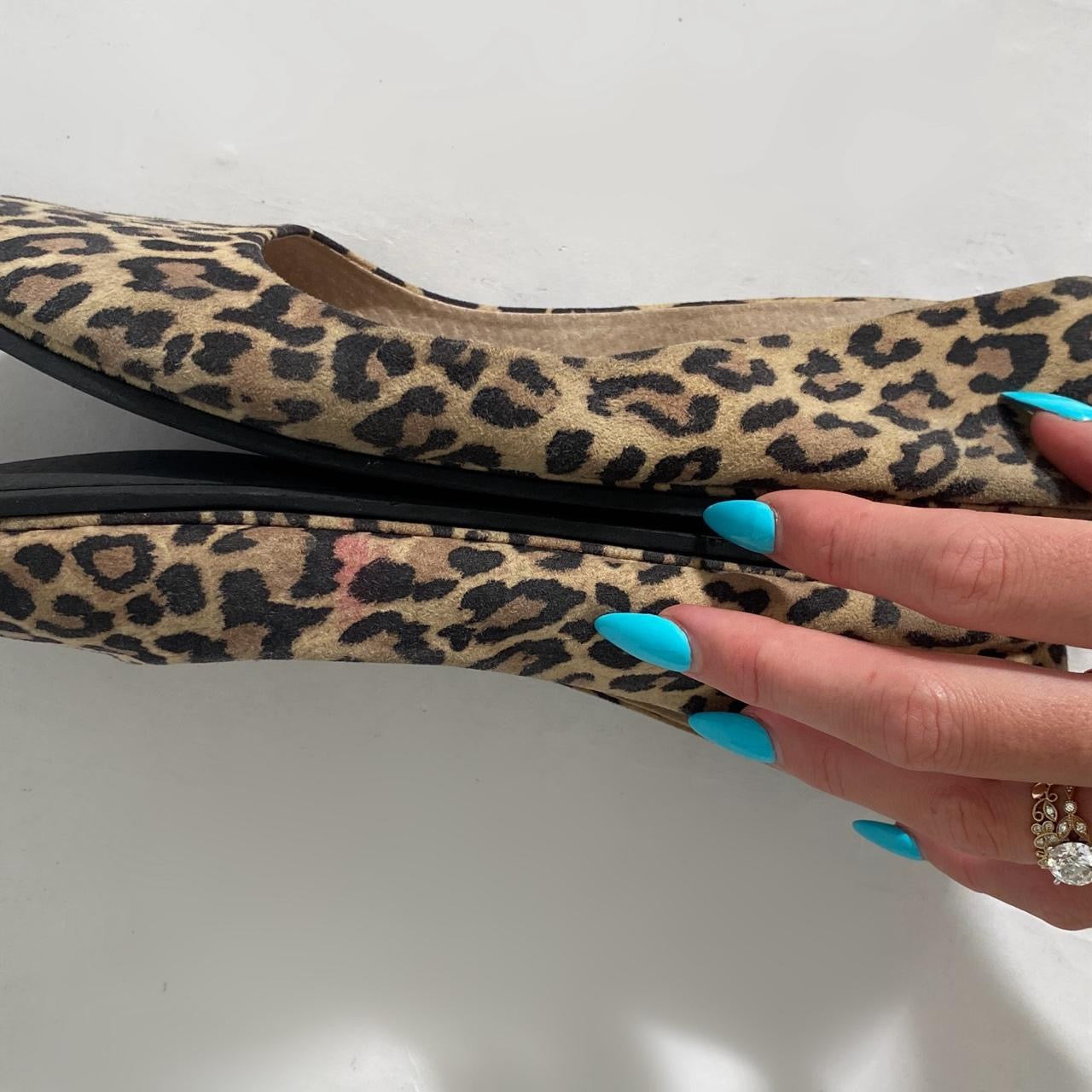 French Sole Leopard Ballet Flats