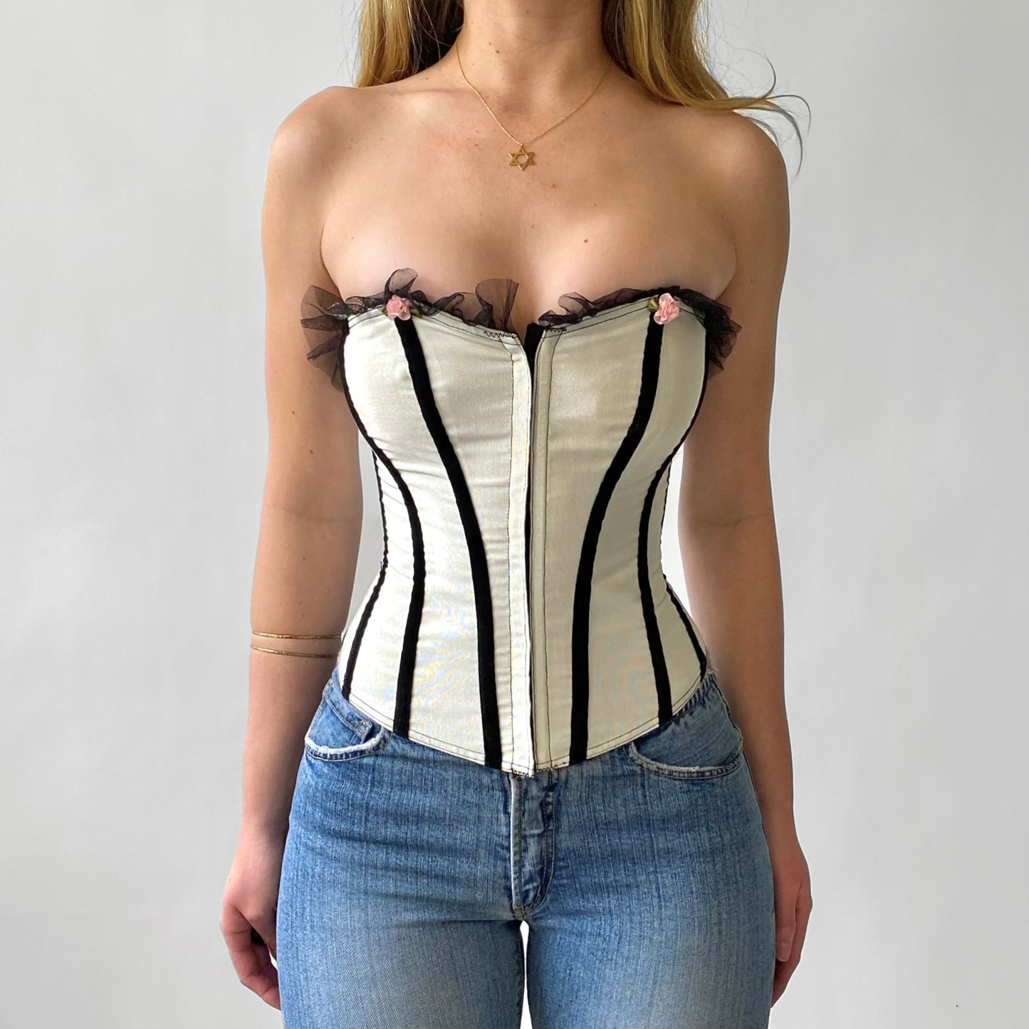 90’s Pearl Rose Corset