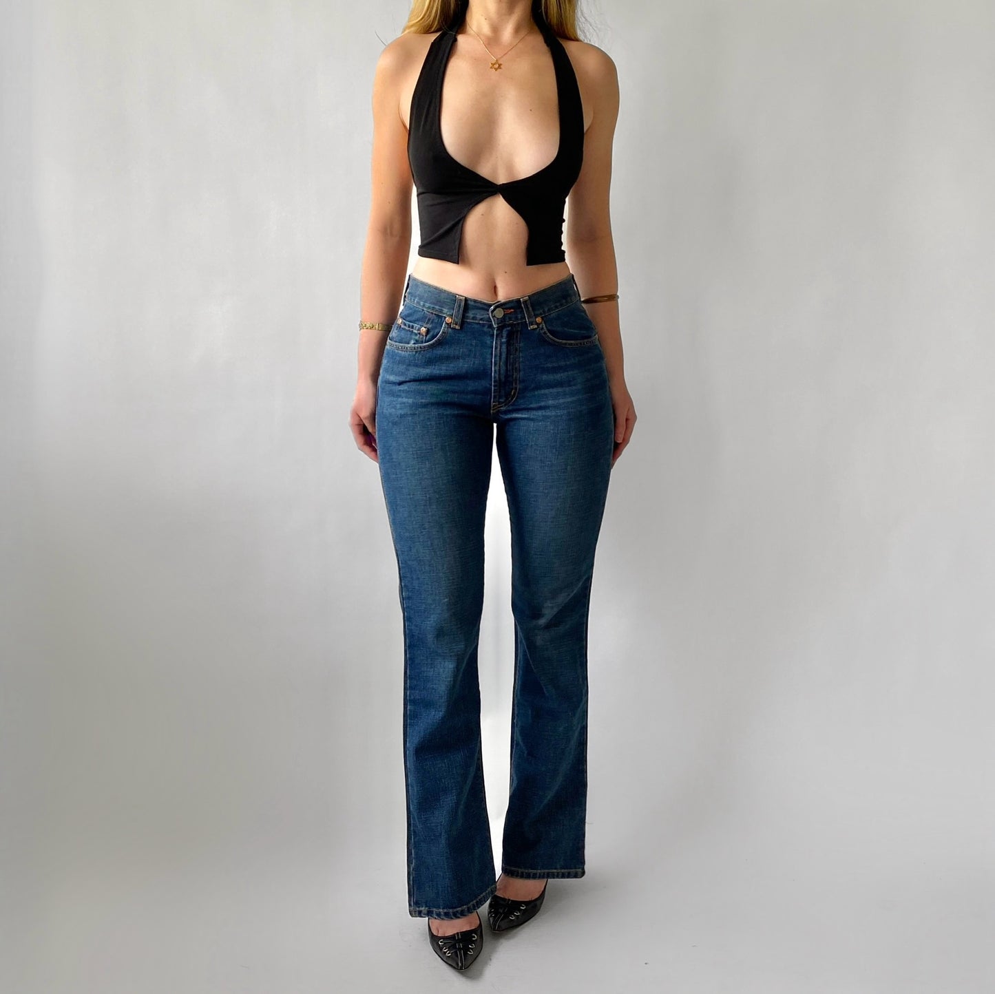 00s Lucky Brand Kick Flares