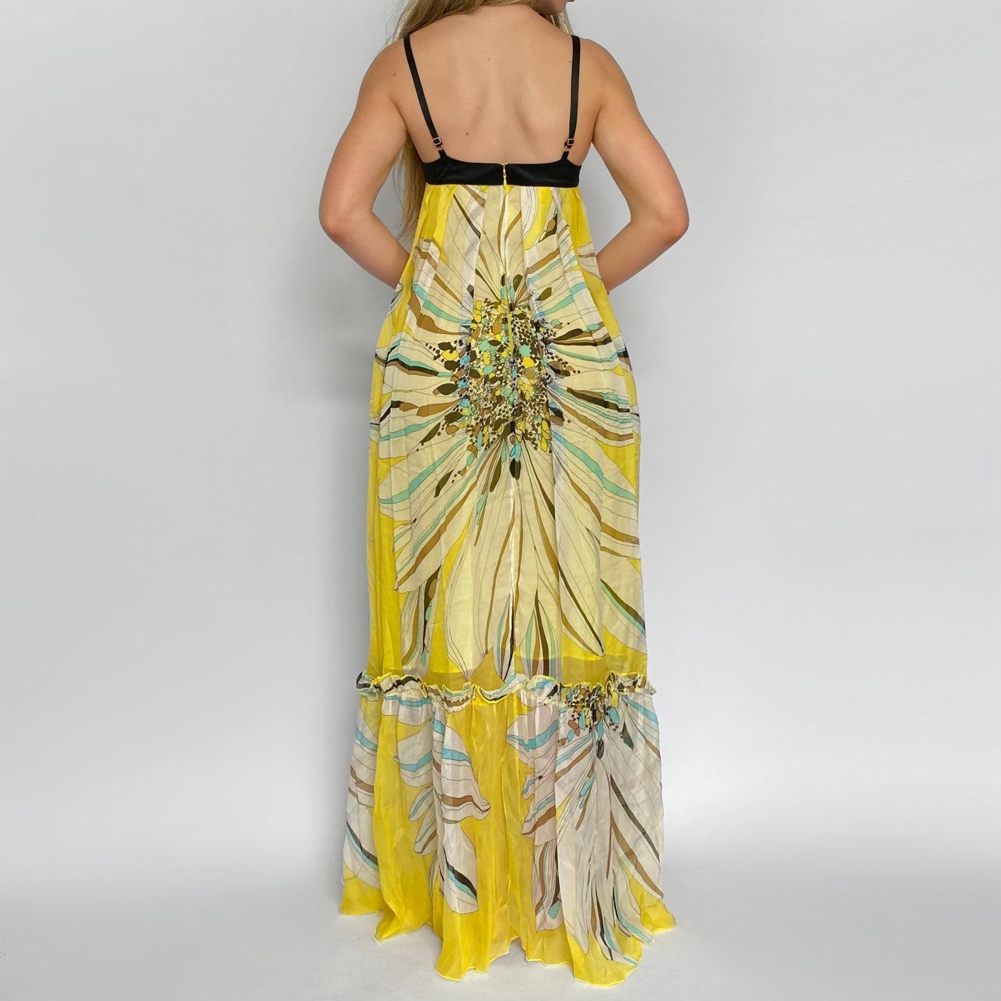 00s Bebe Beaded Silk Dress