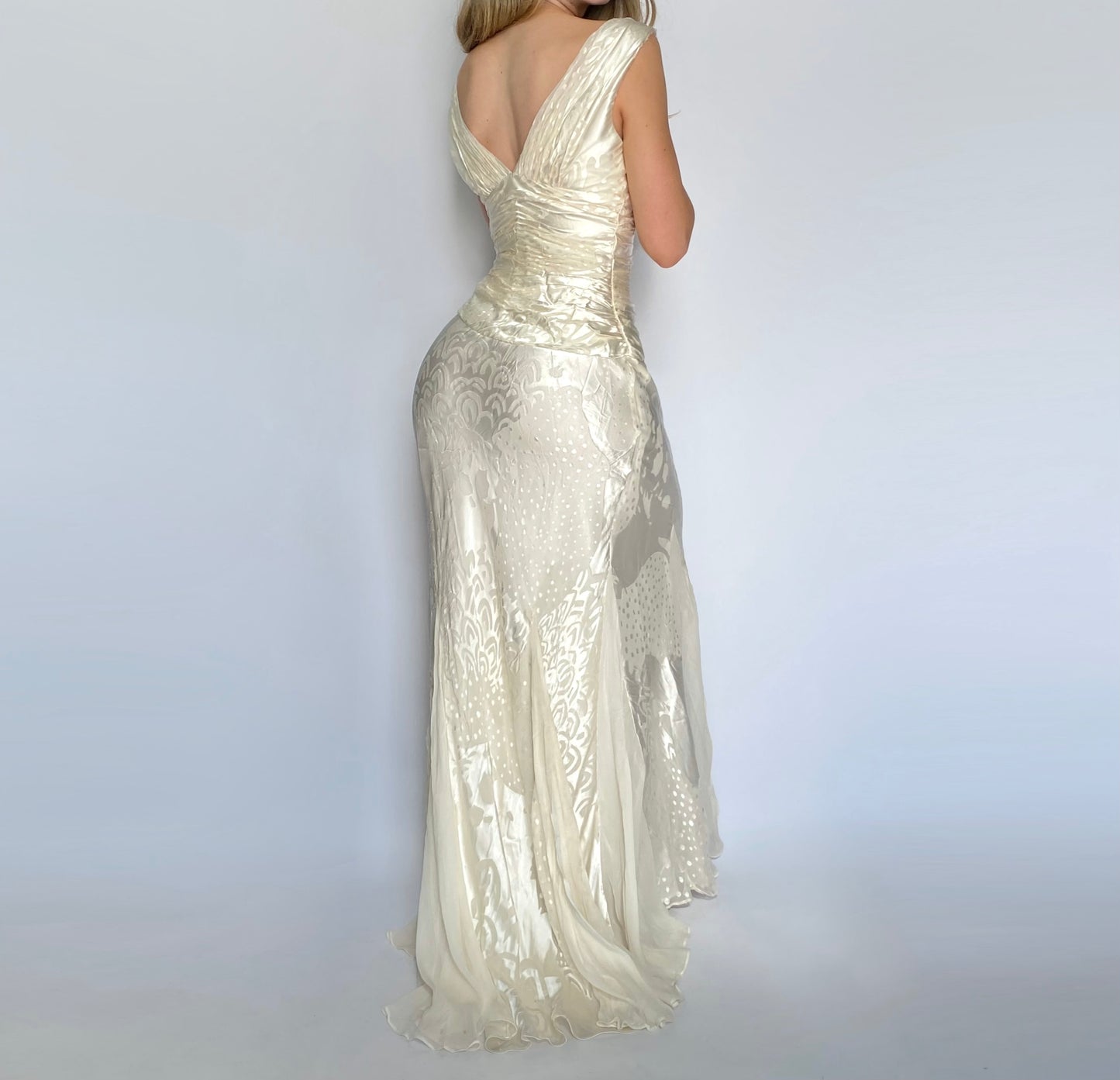 90’s Ivory Silk Gown