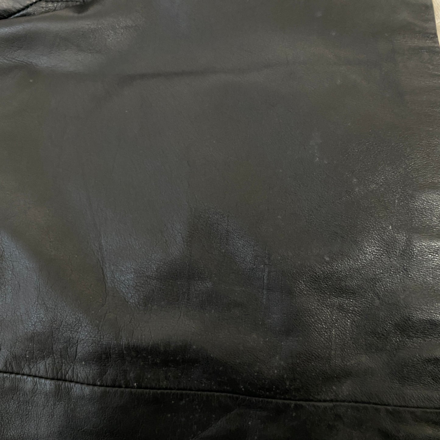 80’s Leather Pencil Skirt