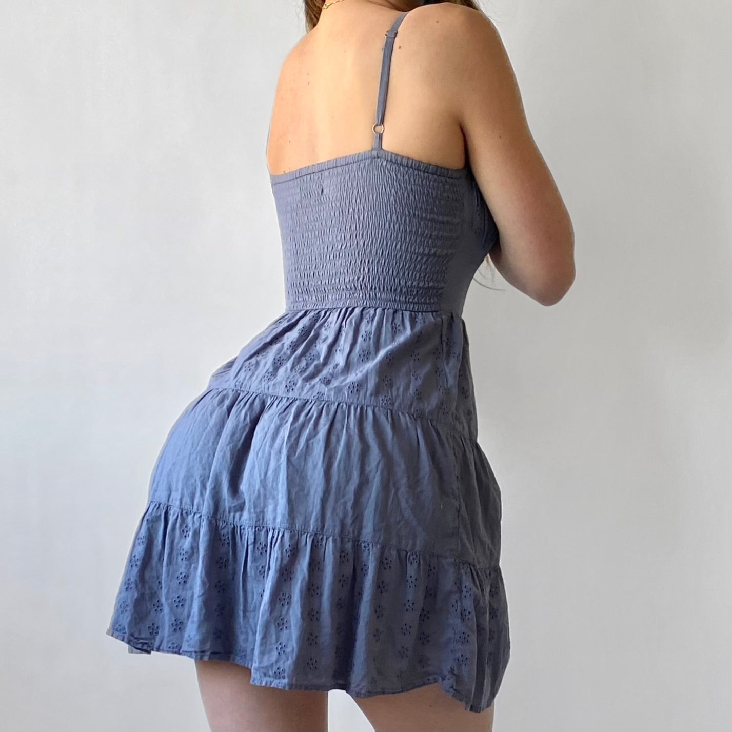 00s Linen Mini Dress