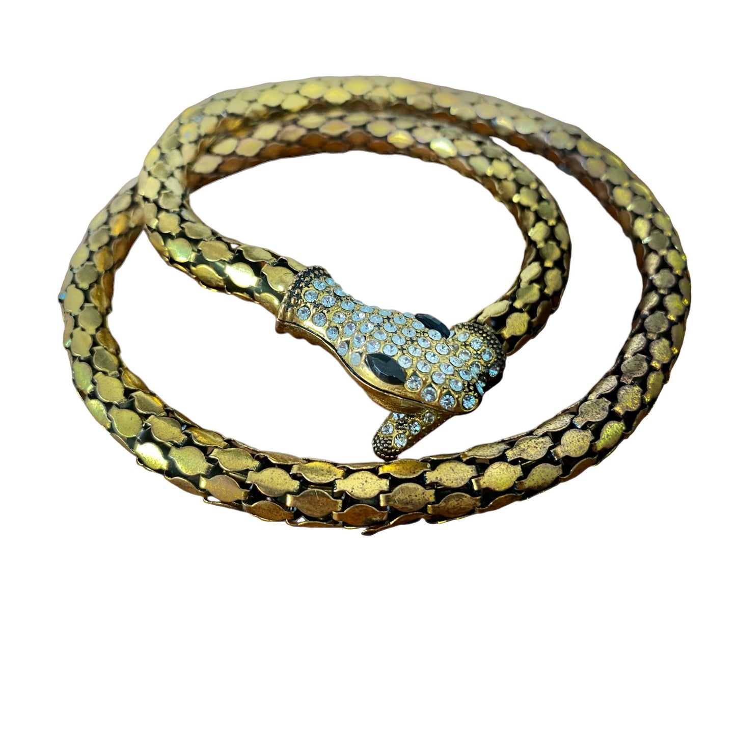 Vintage Gold Snake Choker