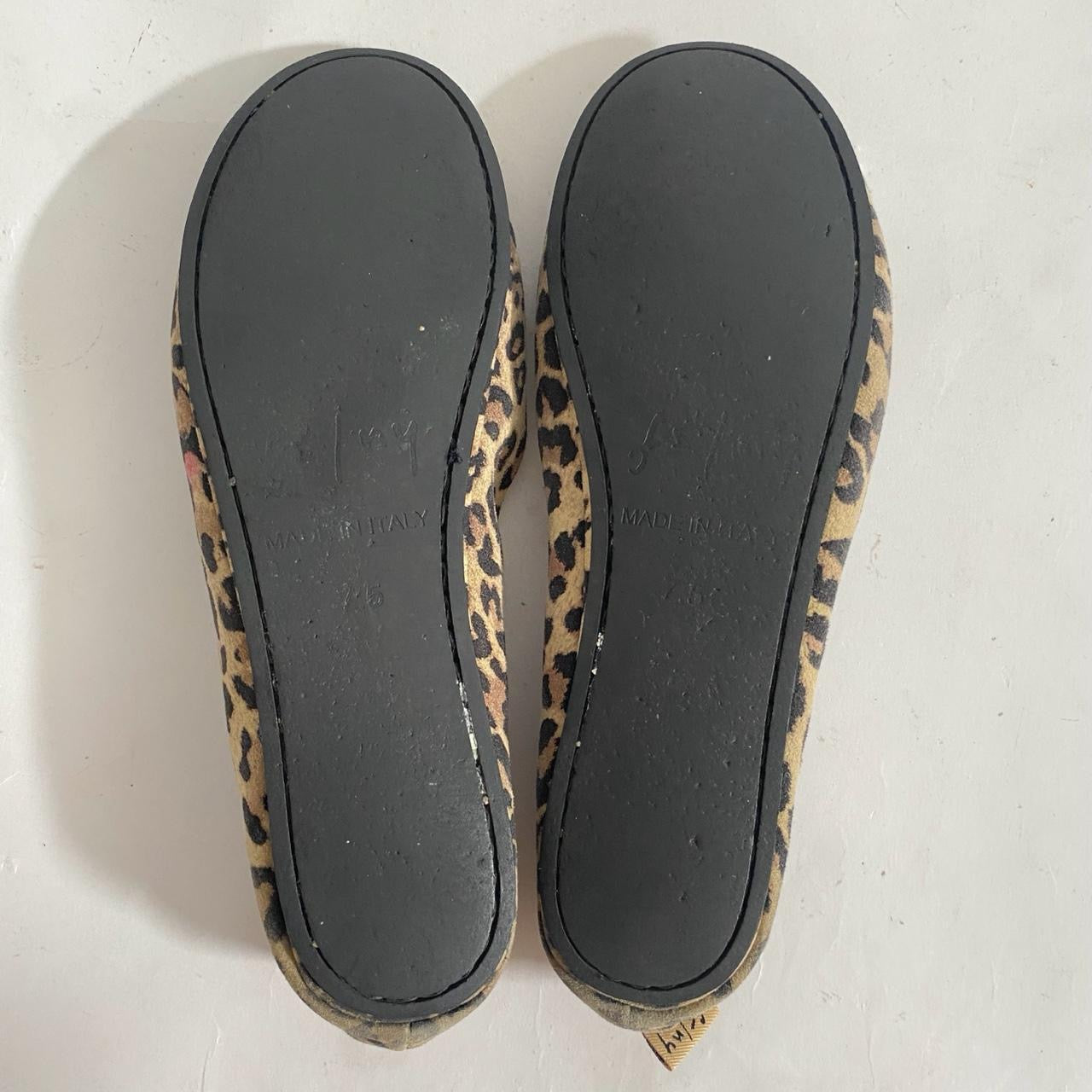 French Sole Leopard Ballet Flats