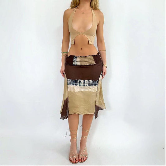 00s Tie Dye Midi Skirt
