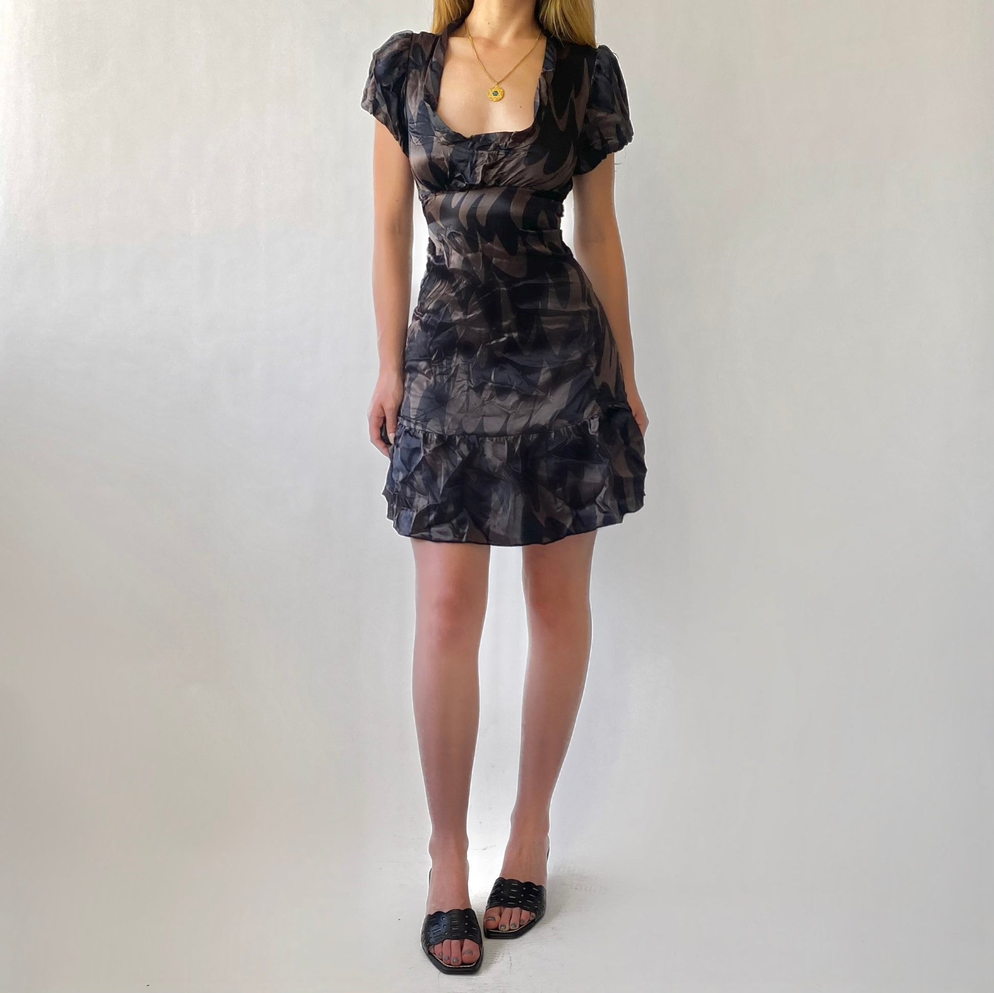 2000s Silk Babydoll Dress Revailed 2000s Silk Babydoll Dress Revailed