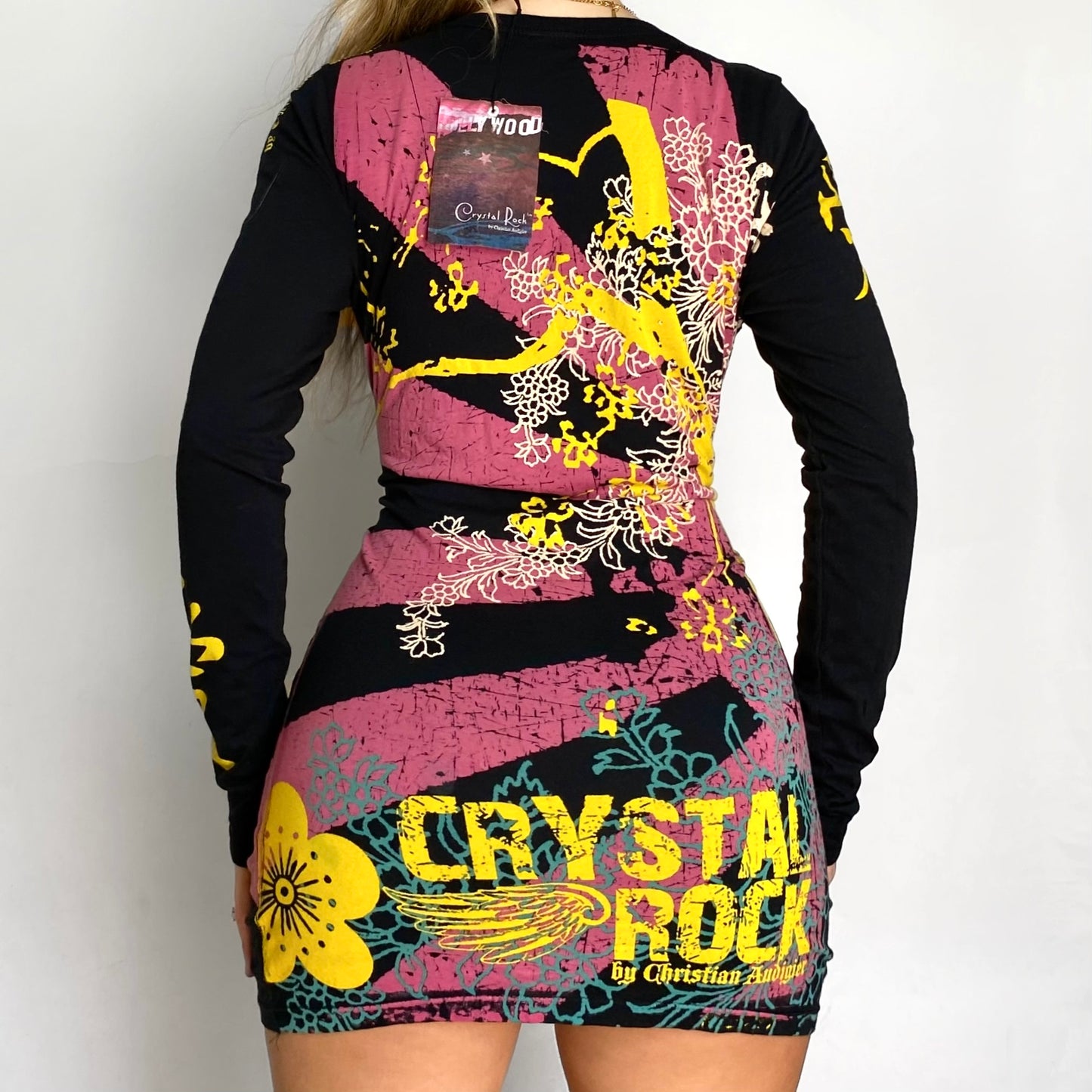 2000s Christian Audigier Rising Sun Dress