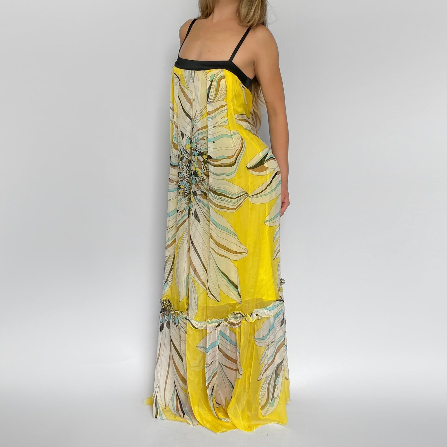 00s Bebe Beaded Silk Dress