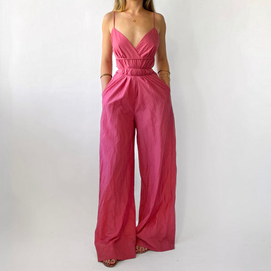 00s BCBG Rose Jumpsuit