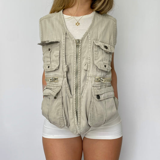 90’s Khaki Utility Vest