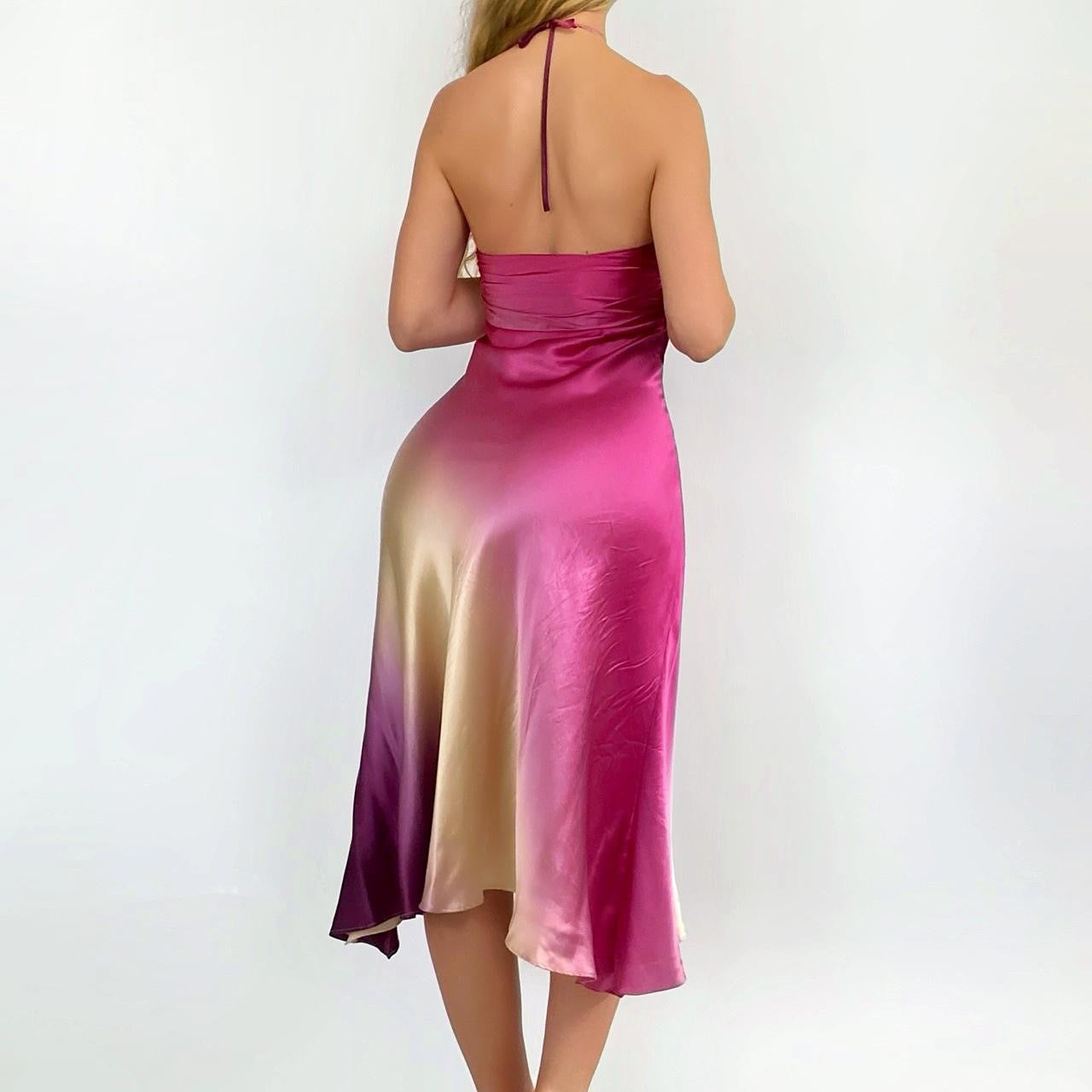 90s Ombre Silk Dress