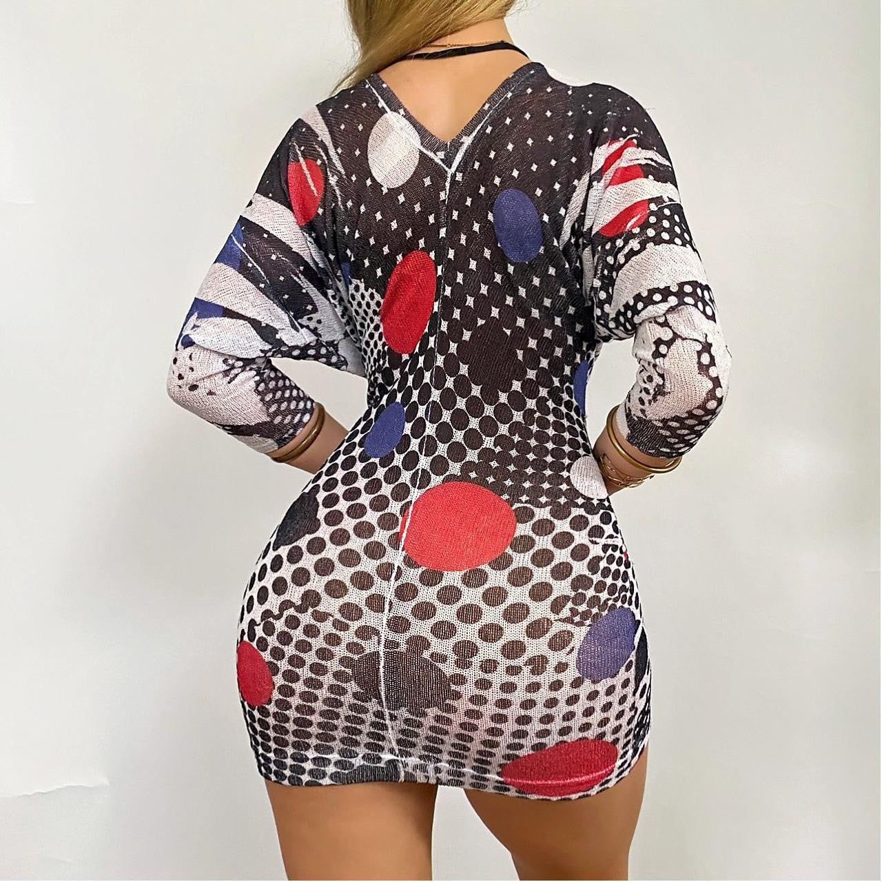 00s Batwing Graphic Knit