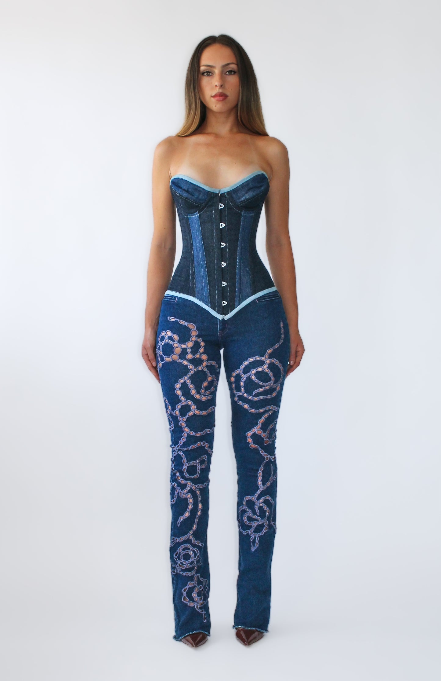 Denim Bustier Corset