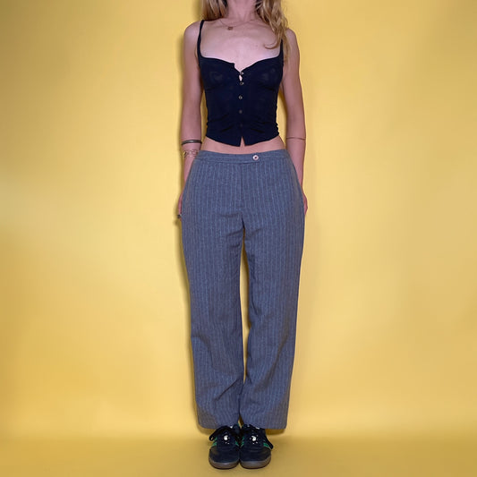 90’s Pinstripe Relaxed Trousers