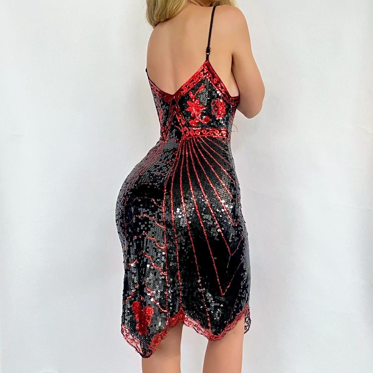 00s Sequin Butterfly Dress