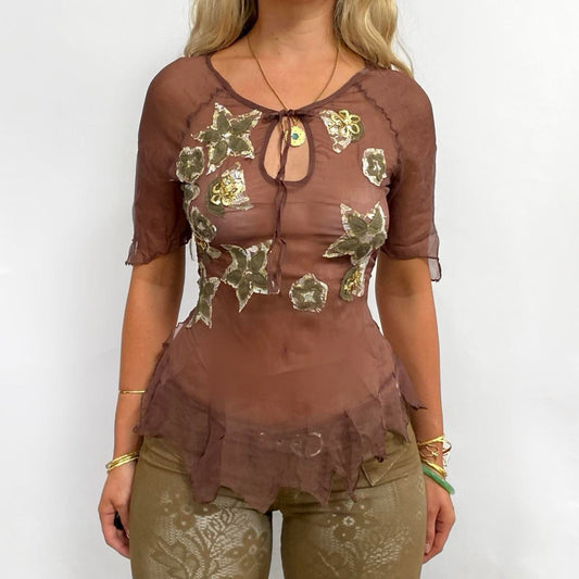 00s Silk Patchwork Blouse