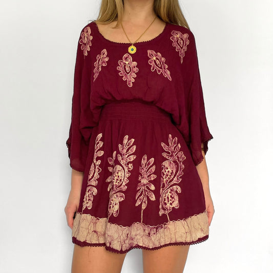 90’s Embroidered Dress