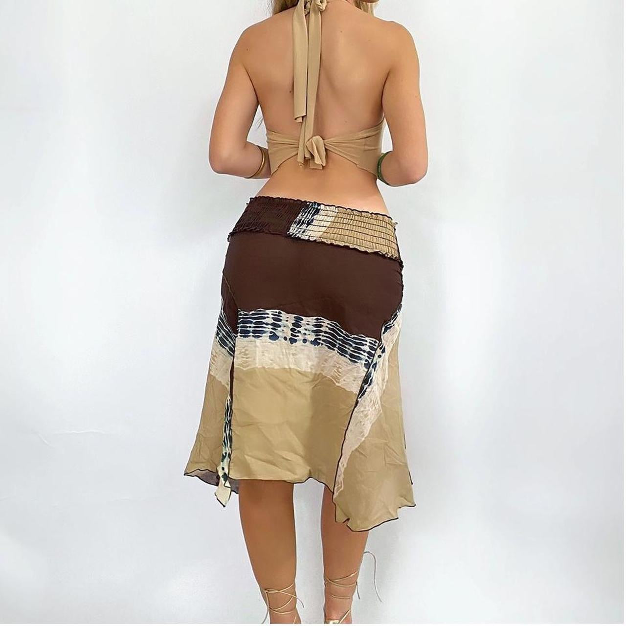 00s Tie Dye Midi Skirt