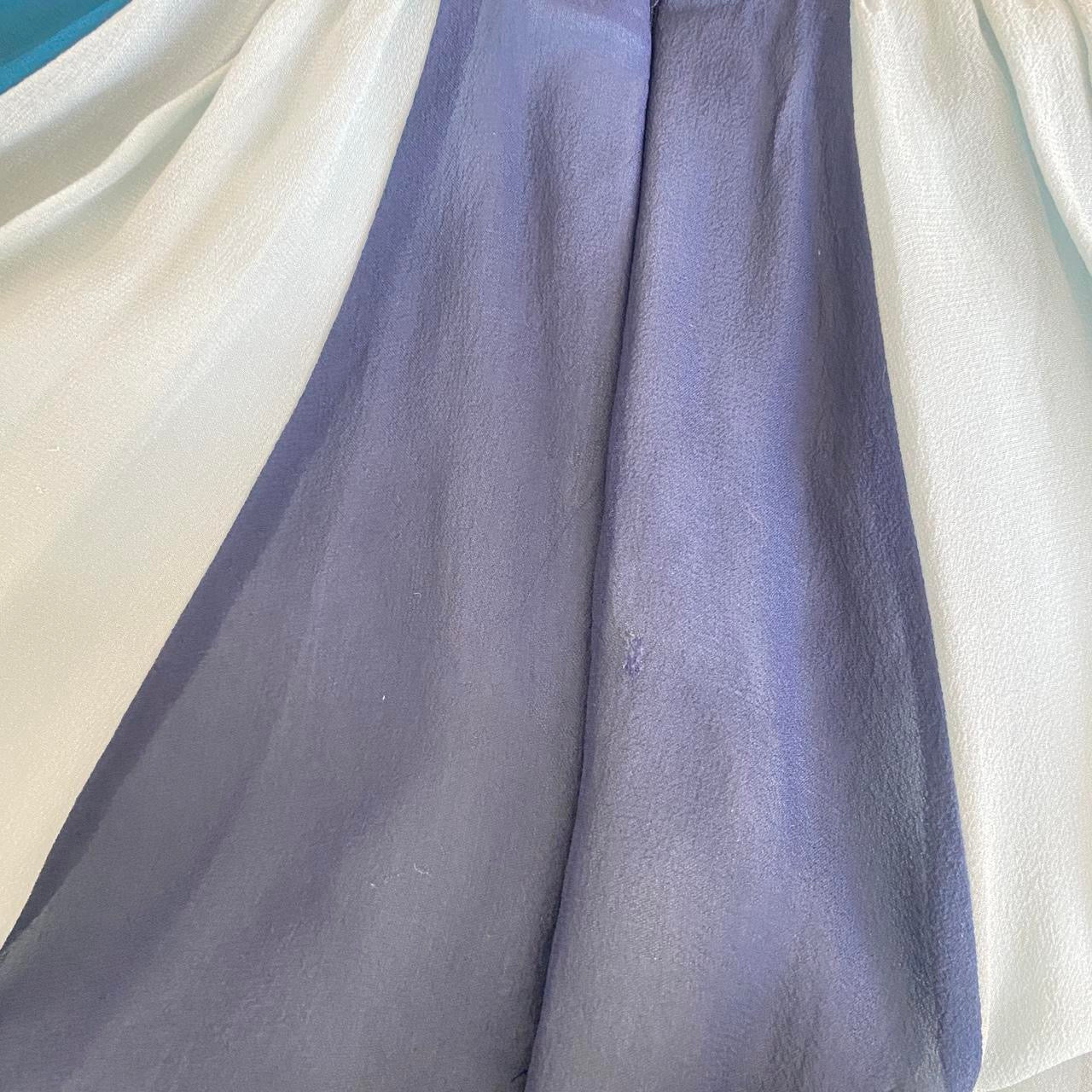 90’s Blue Silk Dress