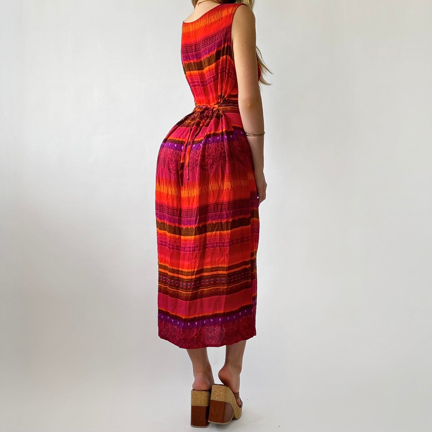 90's Sunset Midi Dress