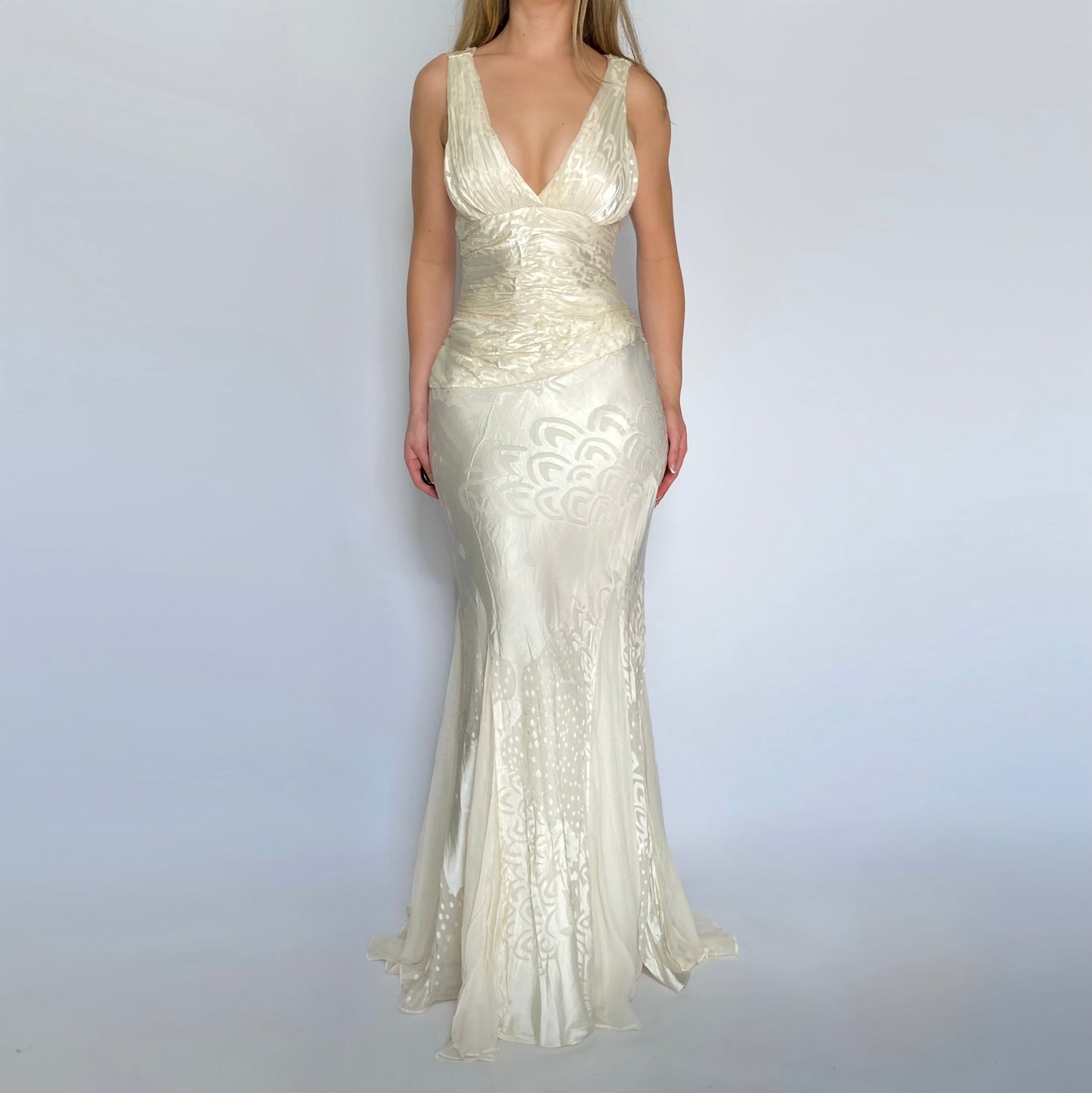 90’s Ivory Silk Gown