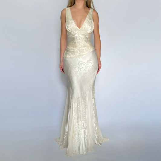 90’s Ivory Silk Gown