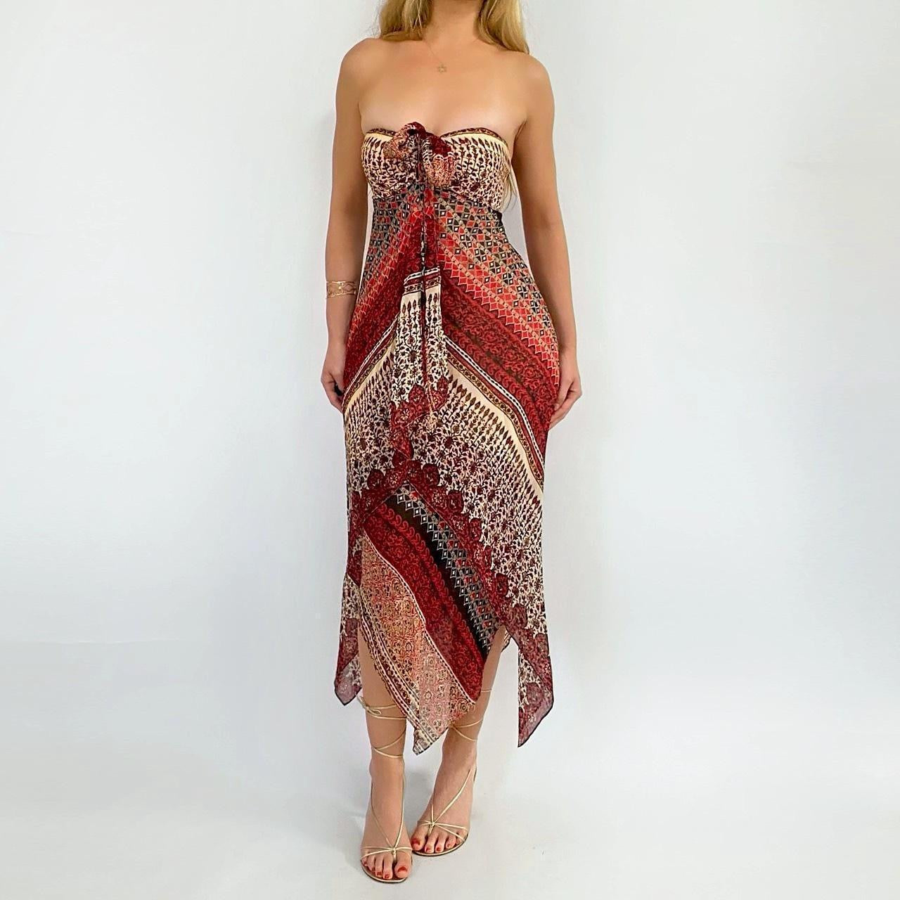 90’s Silk Handkerchief Dress