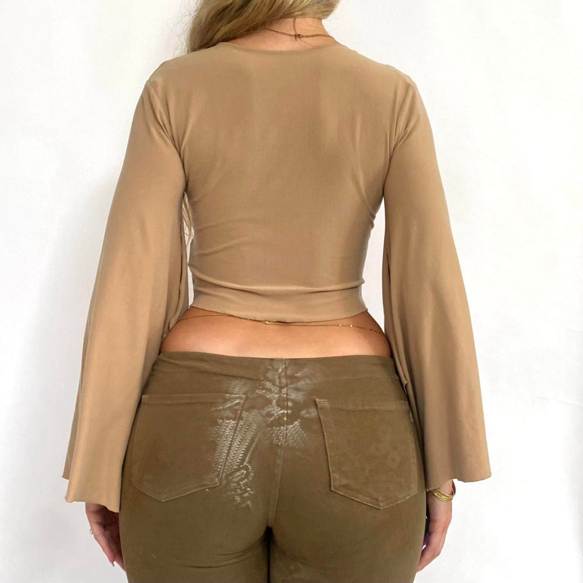 00s Bell Sleeve Twist Top