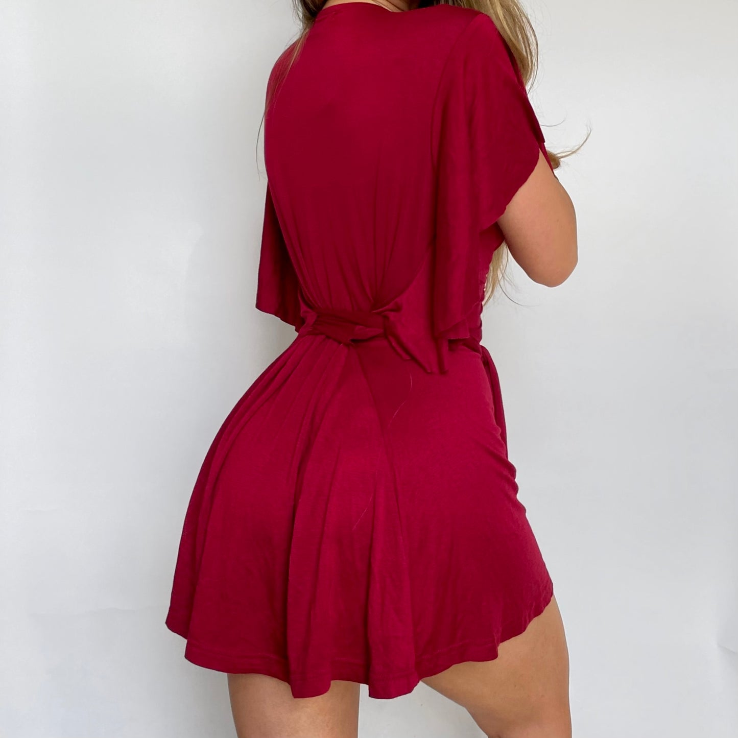 00s Glass Waist Mini Dress