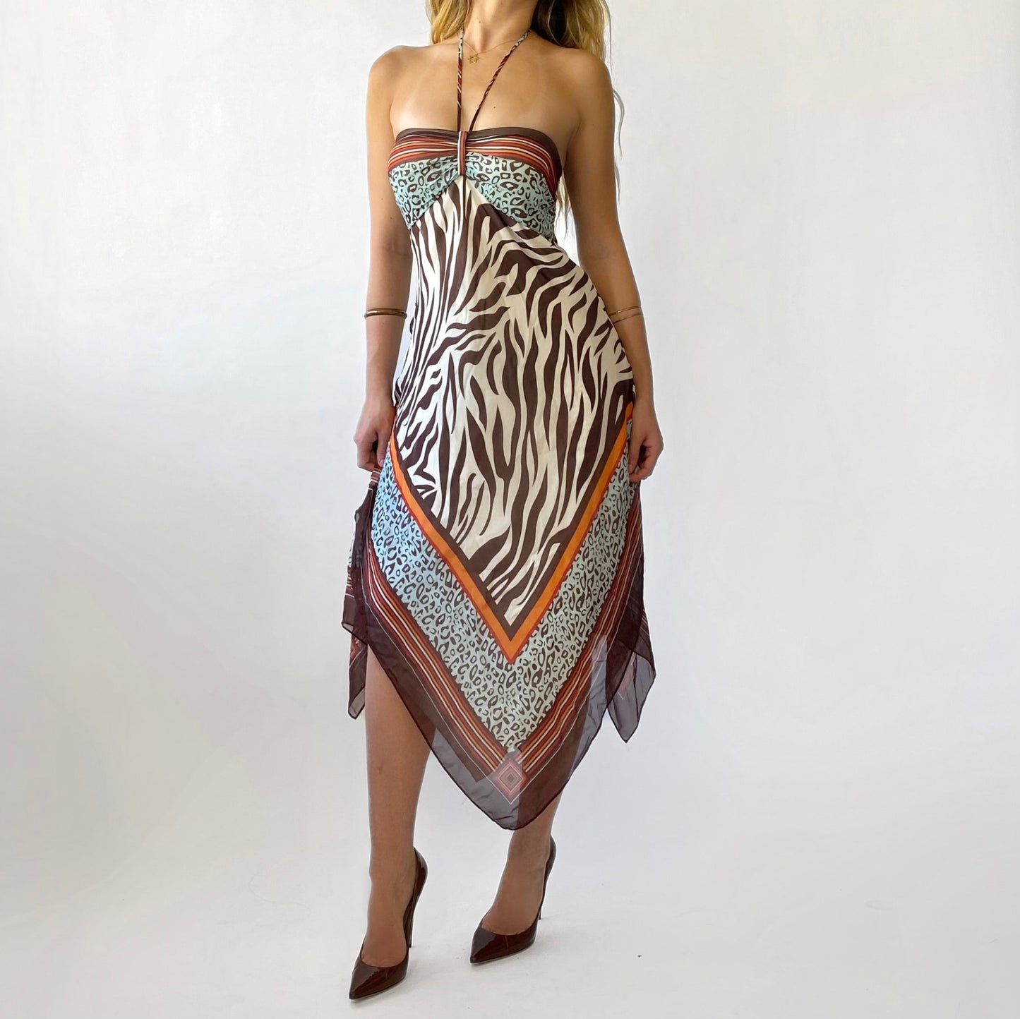 90’s Silk Handkerchief Dress