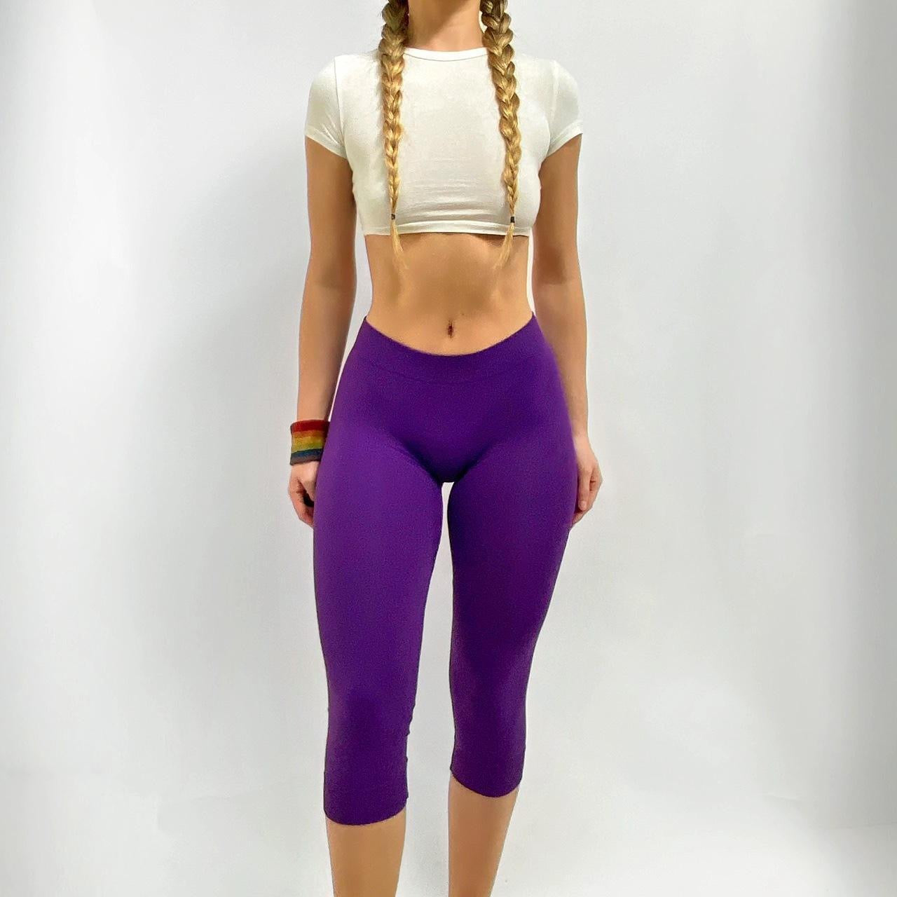 00s Purple Capri Nylons